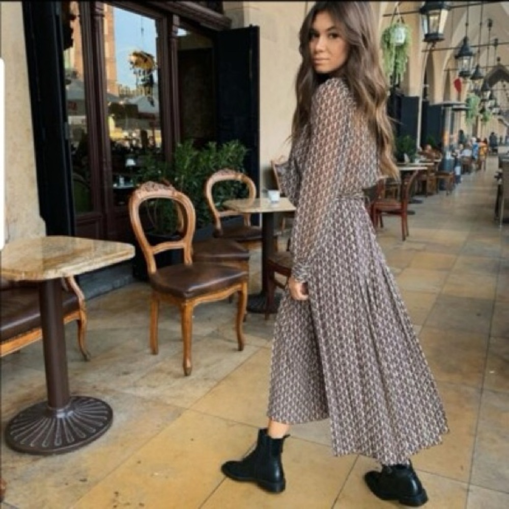 ZARA LIMITED MAXI DRESS ASO OLIVIA PALERMO PRINCESS VICTORIA size XS - Picture 2 of 12
